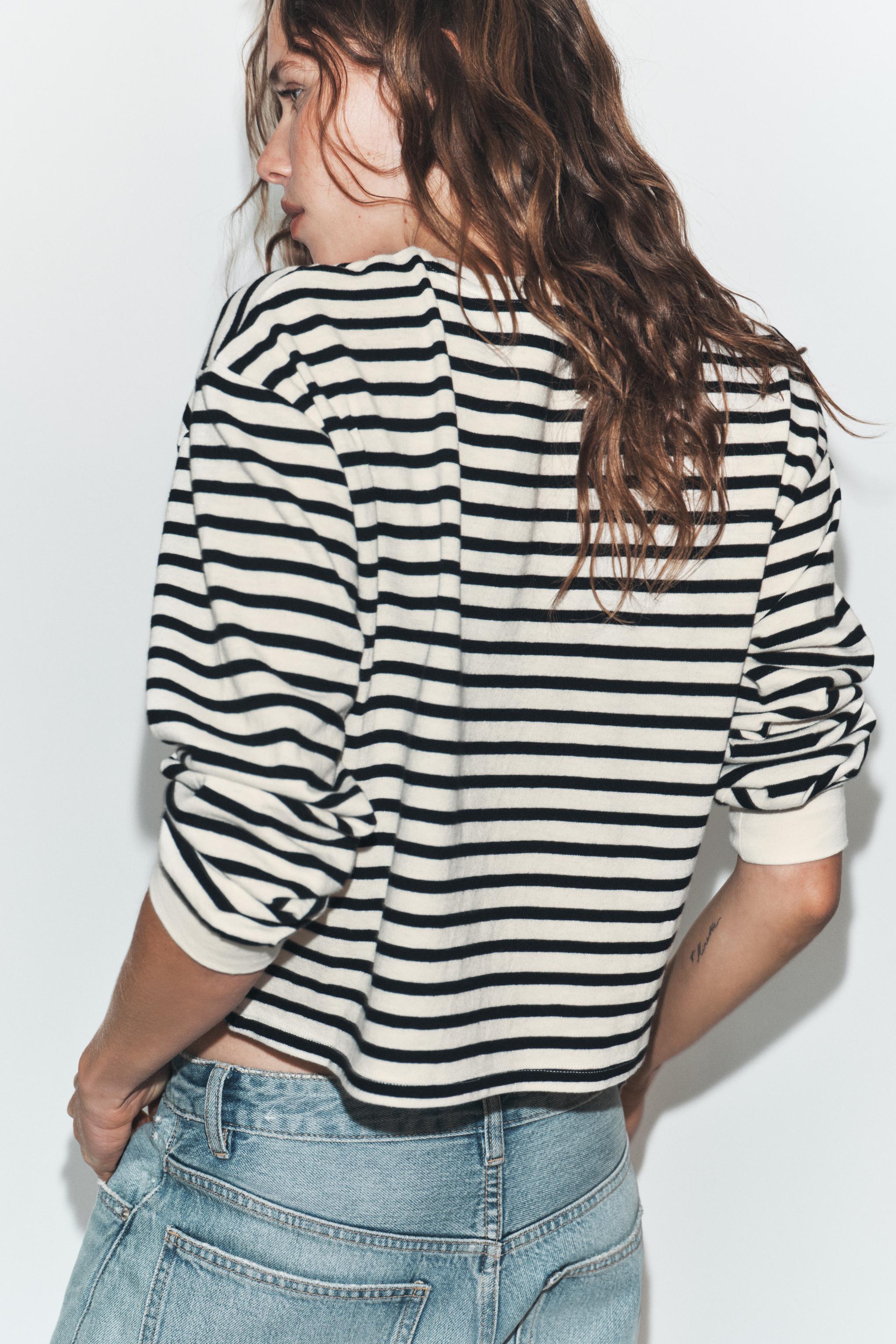 STRIPED LONG SLEEVE T-SHIRT